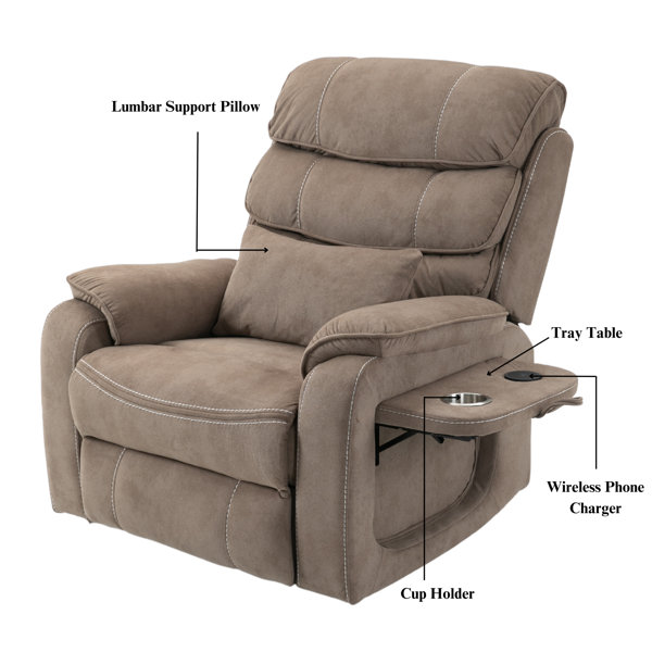 Reclining chair 2025 with lumbar support